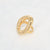 Stainless steel gold ring 