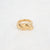 Stainless steel gold ring 