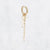 Stainless steel gold single earring 