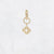 Stainless steel gold single earring 