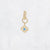 Stainless steel gold single earring 