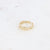 Stainless steel gold ring 