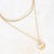 Cleo Layered Necklace GLD