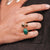 Zinia Malachite Ring